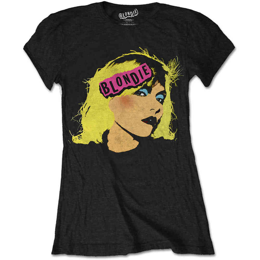 Blondie - Punk Logo Dames T-shirt - Zwart